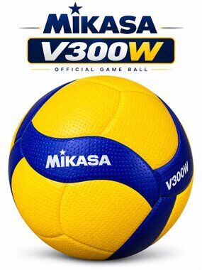 Mikasa V300W 2019 Official FIVB Indoor outdoor Volleyball size 5 - Blue/Yellow